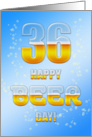 Beer drinking 36th Birthday card