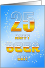 25th Birthday Beer Drinking card