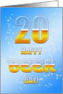 20th Birthday Beer Drinking card