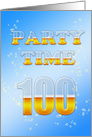 100th Birthday Party Invitation Beer Drinking card