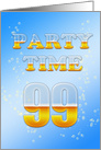 99th Birthday Party Invitation Beer Drinking card