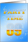89th Birthday Party Invitation Beer Drinking card