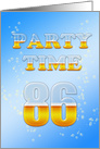86th Birthday Party Invitation Beer Drinking card