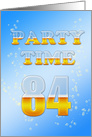 84th Birthday Party Invitation Beer Drinking card
