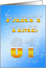 81st Birthday Party Invitation Beer Drinking card