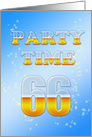 66th Birthday Party Invitation Beer Drinking card
