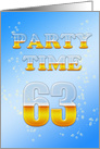 63rd Birthday Party Invitation Beer Drinking card