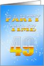 49th Birthday Party Invitation Beer Drinking card