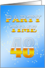 48th Birthday Party Invitation Beer Drinking card