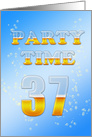 37th Birthday Party Invitation Beer Drinking card