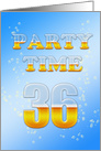 36th Birthday Party Invitation Beer Drinking card