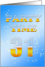31st Birthday Party Invitation Beer Drinking card