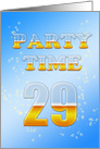 29th Birthday Party Invitation Beer Drinking card