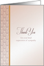 Thank You for your Sympathy card