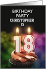 18th Birthday Party Invitation Candles card