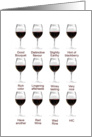 Wine tasting card event invitation card