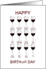Wine Tasting Funny Birthday card