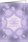 Grandma Birthday Lilac Flowers card
