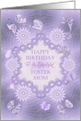 Foster Mom Birthday Lilac Flowers card