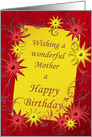 Mother Birthday Stars card