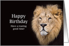 Birthday with Lion card