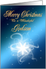 For godson, an abstract Christmas star card