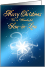 For son-in-law, an abstract Christmas star card