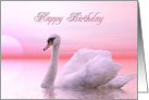 Birthday Swan card