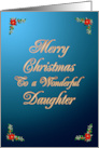 Daughter Elegant Christmas card