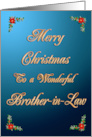 Brother-in-law Elegant Christmas card