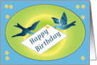 Bluebirds Birthdau card