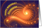 Grandson Birthday Bright Lights card