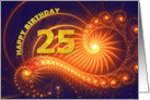 25th Birthday Bright Lights card