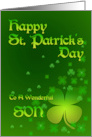 son St Patrick’s Day Shamrocks card