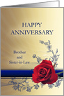 Brother and Sister-in-Law, Wedding Anniversary card