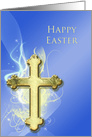 Golden Cross Easter card