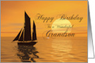 Grandson Birthday Yacht card