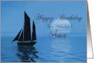 Son Birthday Yacht card