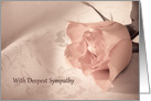 Sympathy on a Loss, Pink Rose card