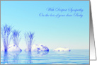 Sympathy Loss of Baby Blue Spa card