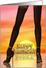 Sexy Legs Birthday card