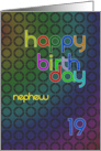 Nephew 19 Birthday card