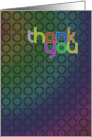 Abstract Thank You card