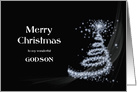 Godson, Black and White Christmas card