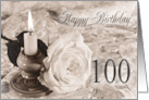 100th Birthday Traditional card
