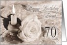 Friend 70th Birthday Traditional card