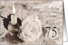 Friend 75th Birthday Traditional card