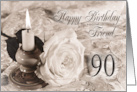 Friend 90th Birthday Traditional card
