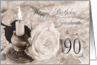 Grandmother 90th Birthday Traditional card
