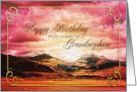 Grandnephew Birthday Sunset on the Mountains card